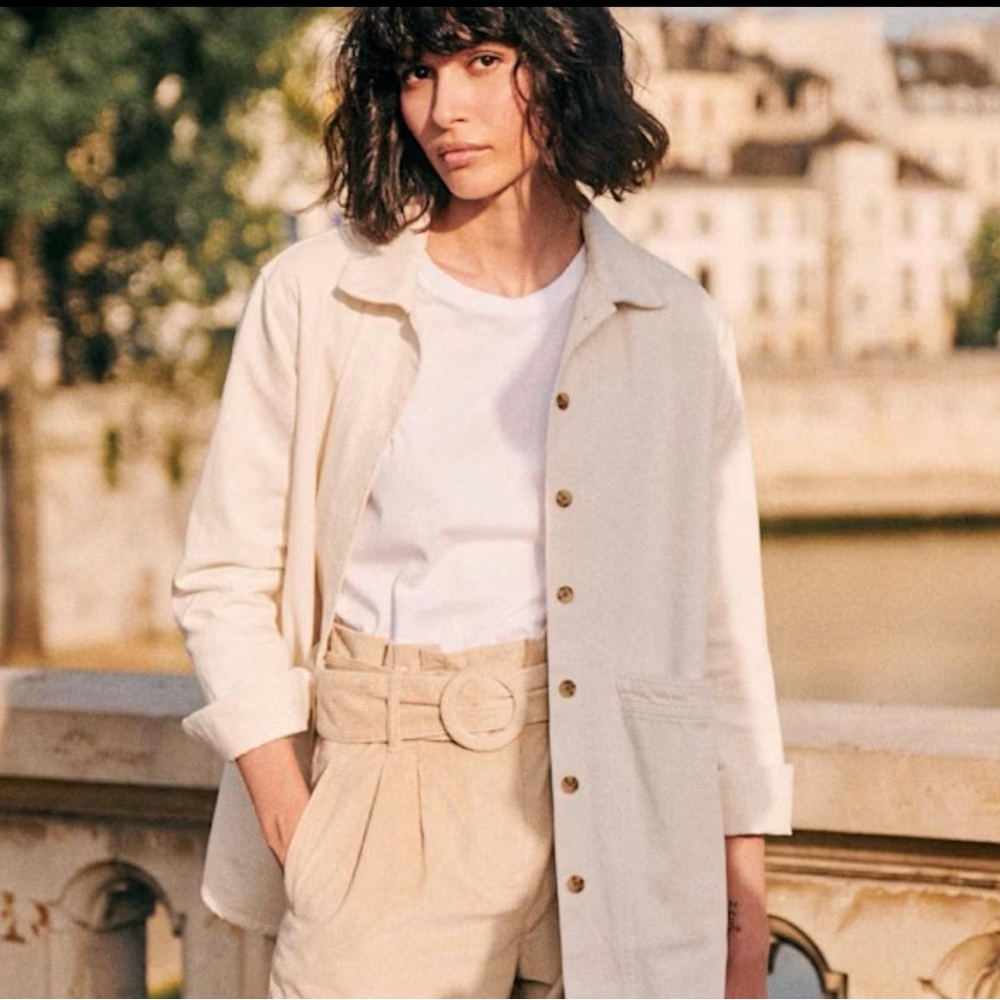 Sézane Will Jacket 
Size S Like New 
Utility 100% Cotton Canvas - Picture 3 of 7